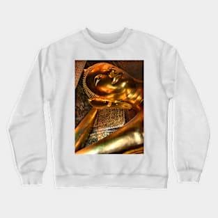 The Reclining Buddha, Wat Pho, Bangkok, Thailand Crewneck Sweatshirt